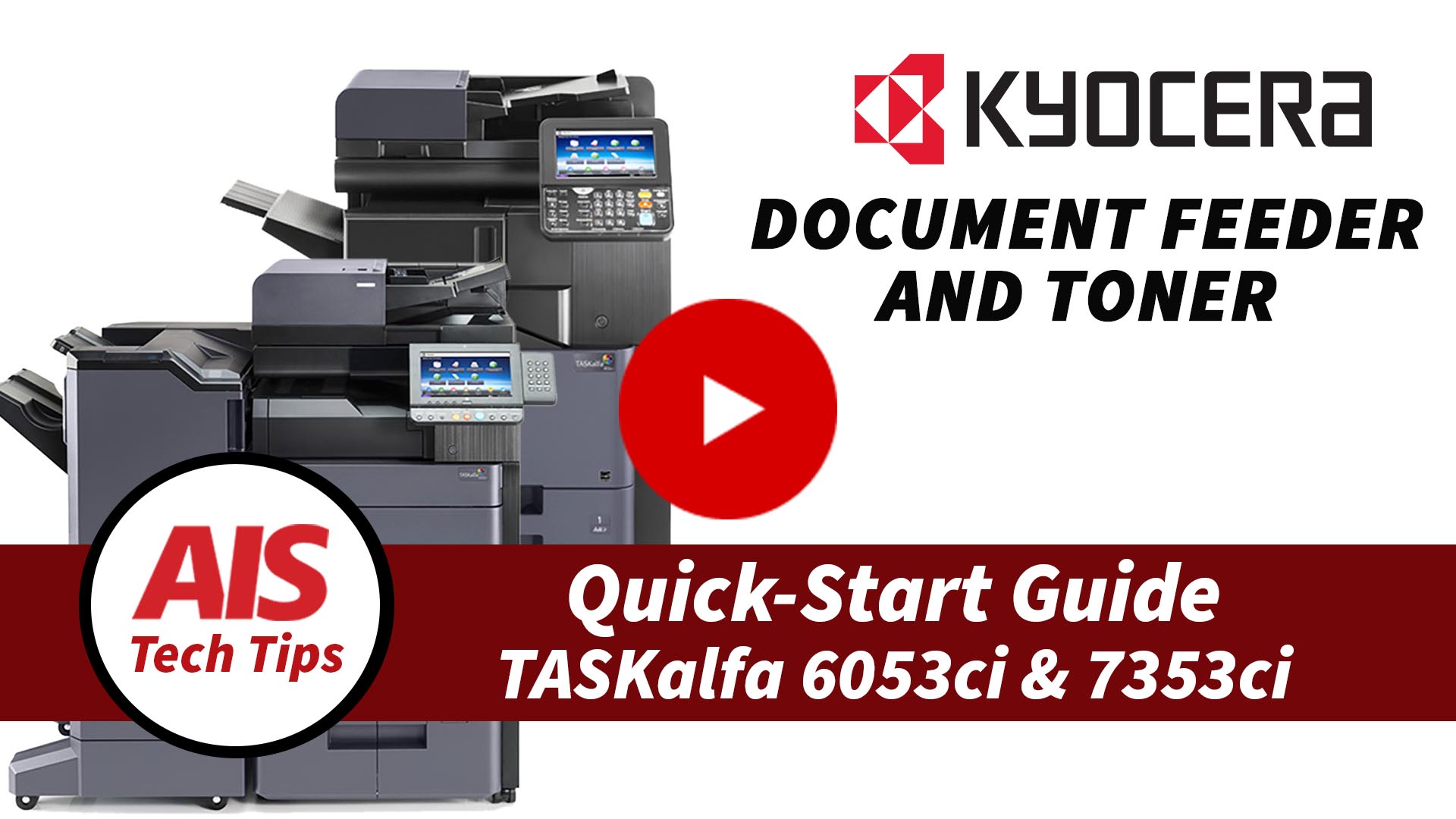 Kyocera Quick-Start Guide - Document Feeder - Toner