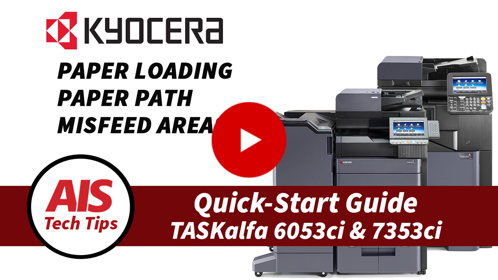 Kyocera Quick-Start Guide - Paper Loading - Paper Path - Misfeed Areas